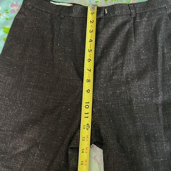Vintage Escada Wool Pants Notched Ankles - 40 ALTERED - Picture 11 of 16